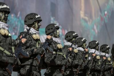 الجوقة العسكرية في إحياء مهرجان انطلاقة رحكة حماس 35 (10)