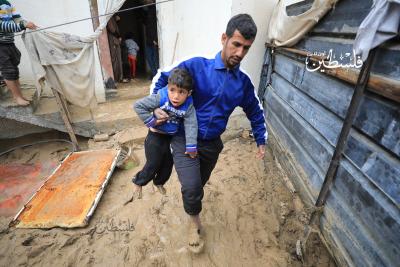 غرق البيوت عقب فتح الاحتلال السدود شرق غزة تزامناً مع المنخفض الجوي الأخير (19).jpeg
