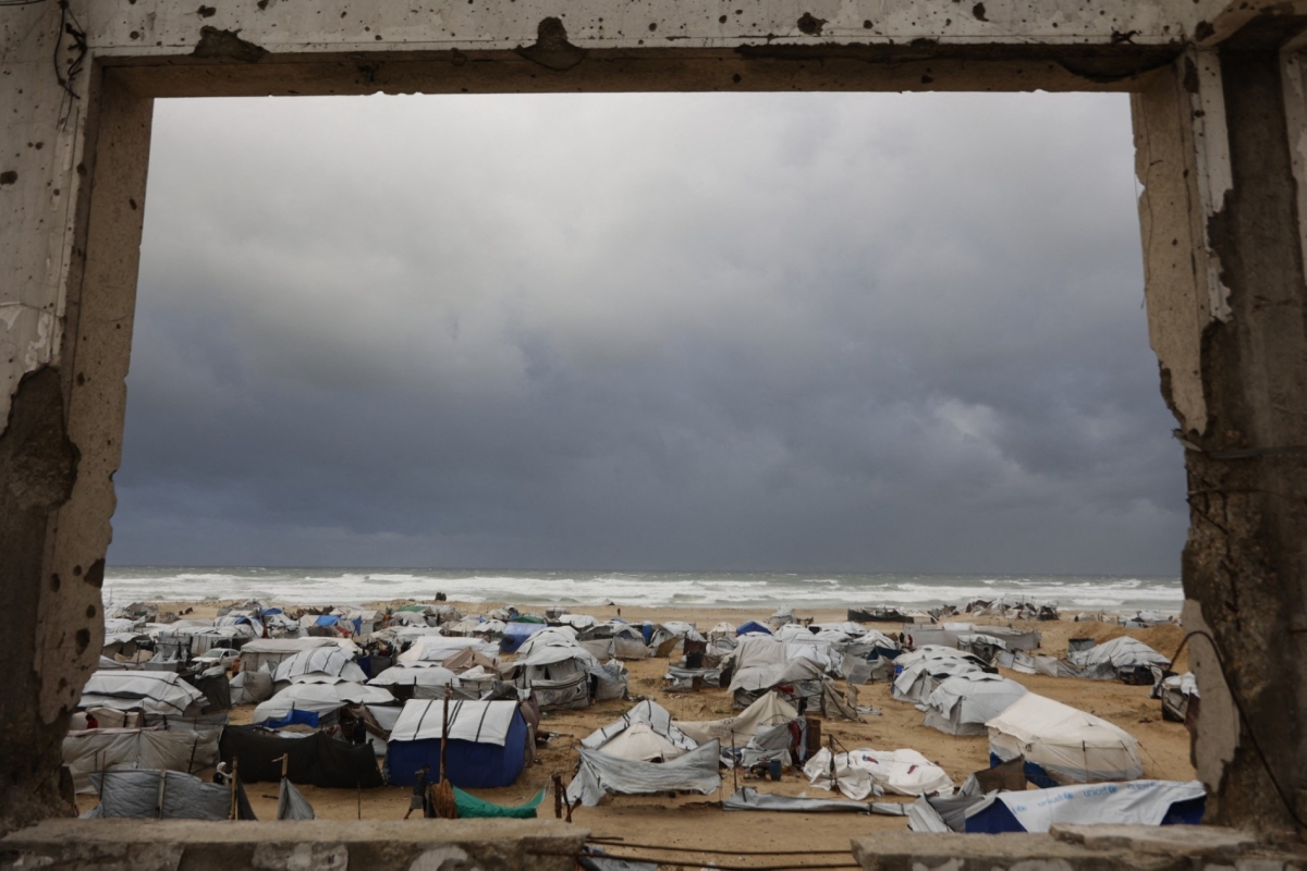 خيام النازحين في قطاع غزة