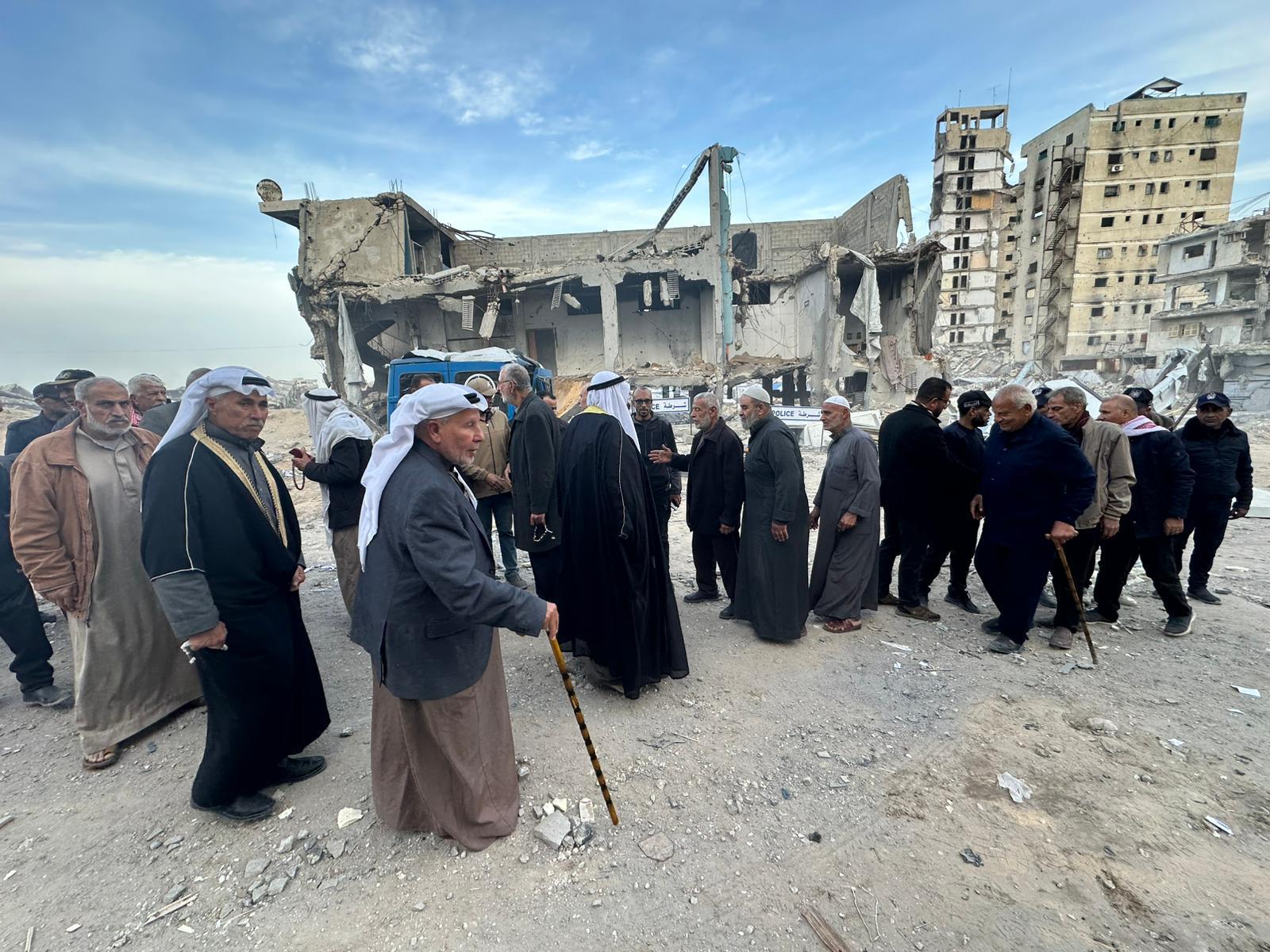 بالصور القبائل والعشائر ينددون بجريمة قصف مركز شرطة الشيخ رضوان