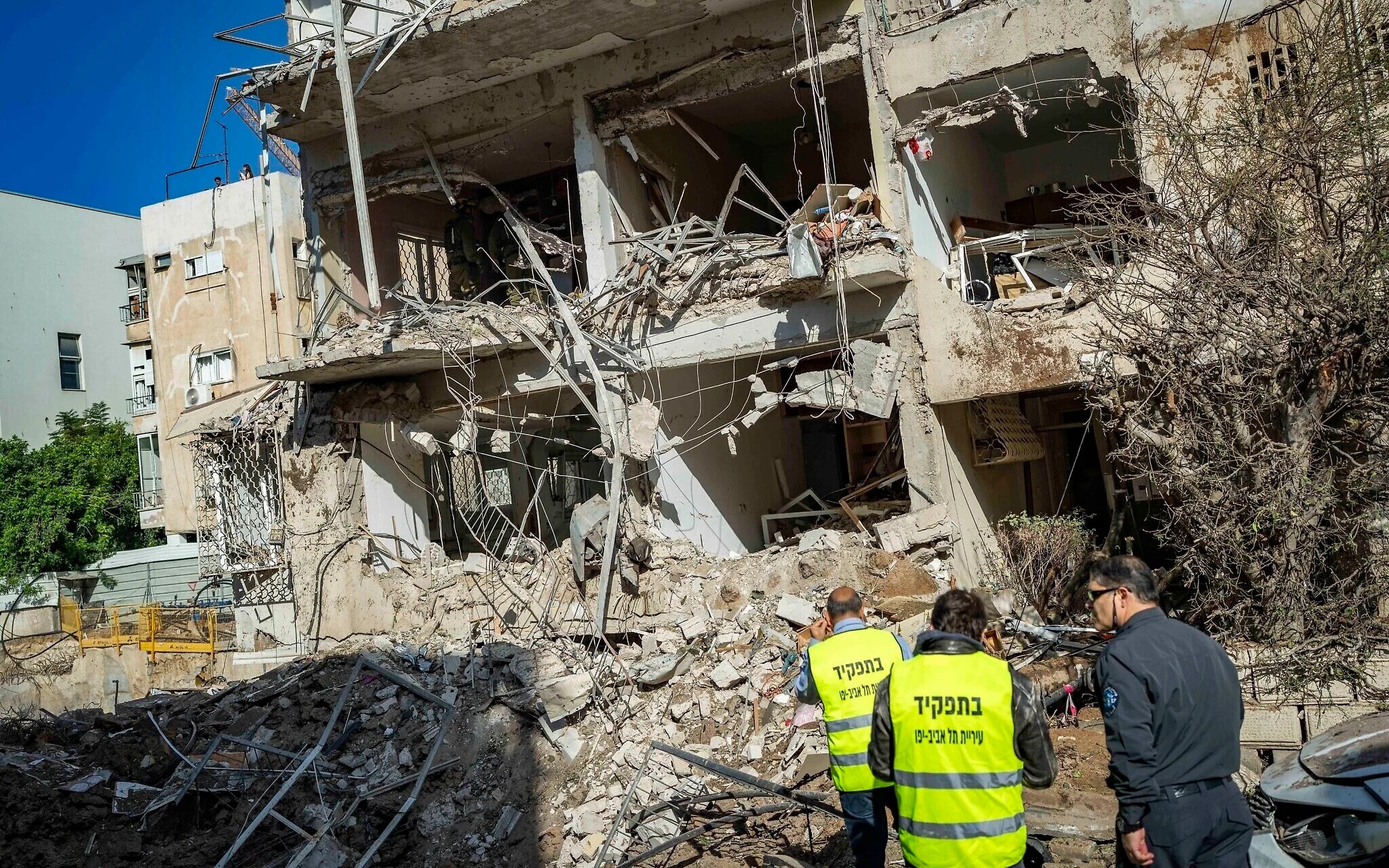 قصف إيراني على تل أبيب إسرائيل