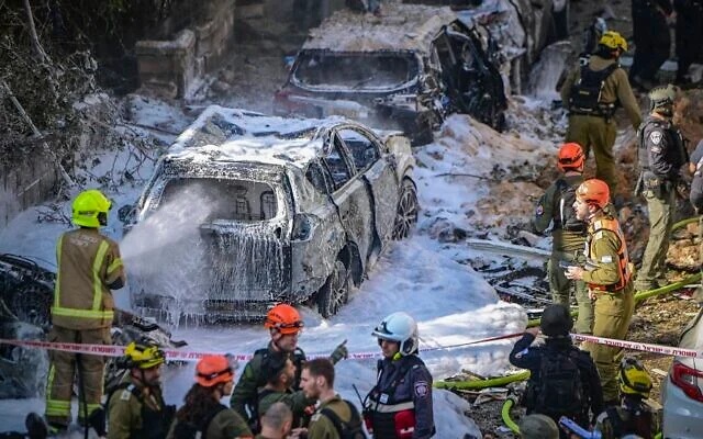 قصف إيراني على تل أبيب إسرائيل