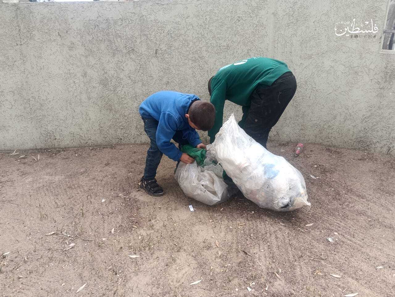 أطفال غزة مياه حرب